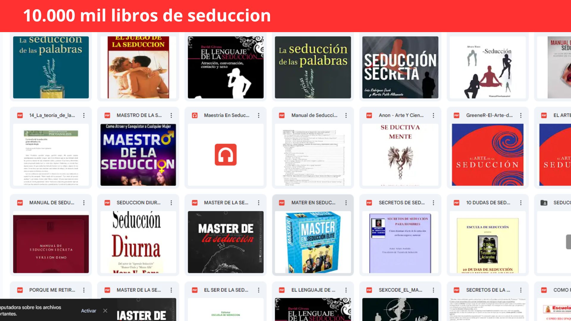 50 Cursos de Seducción Élite + 1000 Audio libros +10,000 libros de Psicología Oscura, Seducción - Image 3