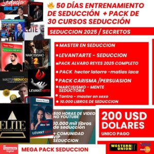 50 Cursos de Seducción Élite + 1000 Audio libros +10,000 libros de Psicología Oscura, Seducción