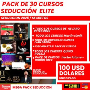 50 Cursos de Seducción Élite + 1000 Audio libros +10,000 libros de Psicología Oscura, Seducción